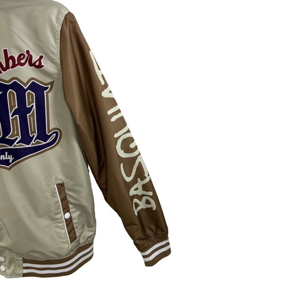 Members Only X Jean Michel Basquiat NWT Mens S Mona Lisa Varsity Bomber Jacket - Picture 4 of 16